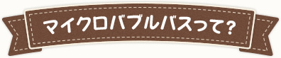 マイクロバブルバスって？