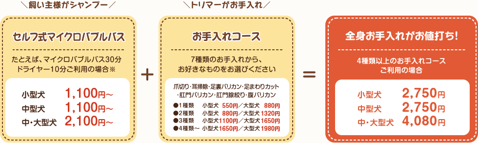 全身お手入れがお値打ち